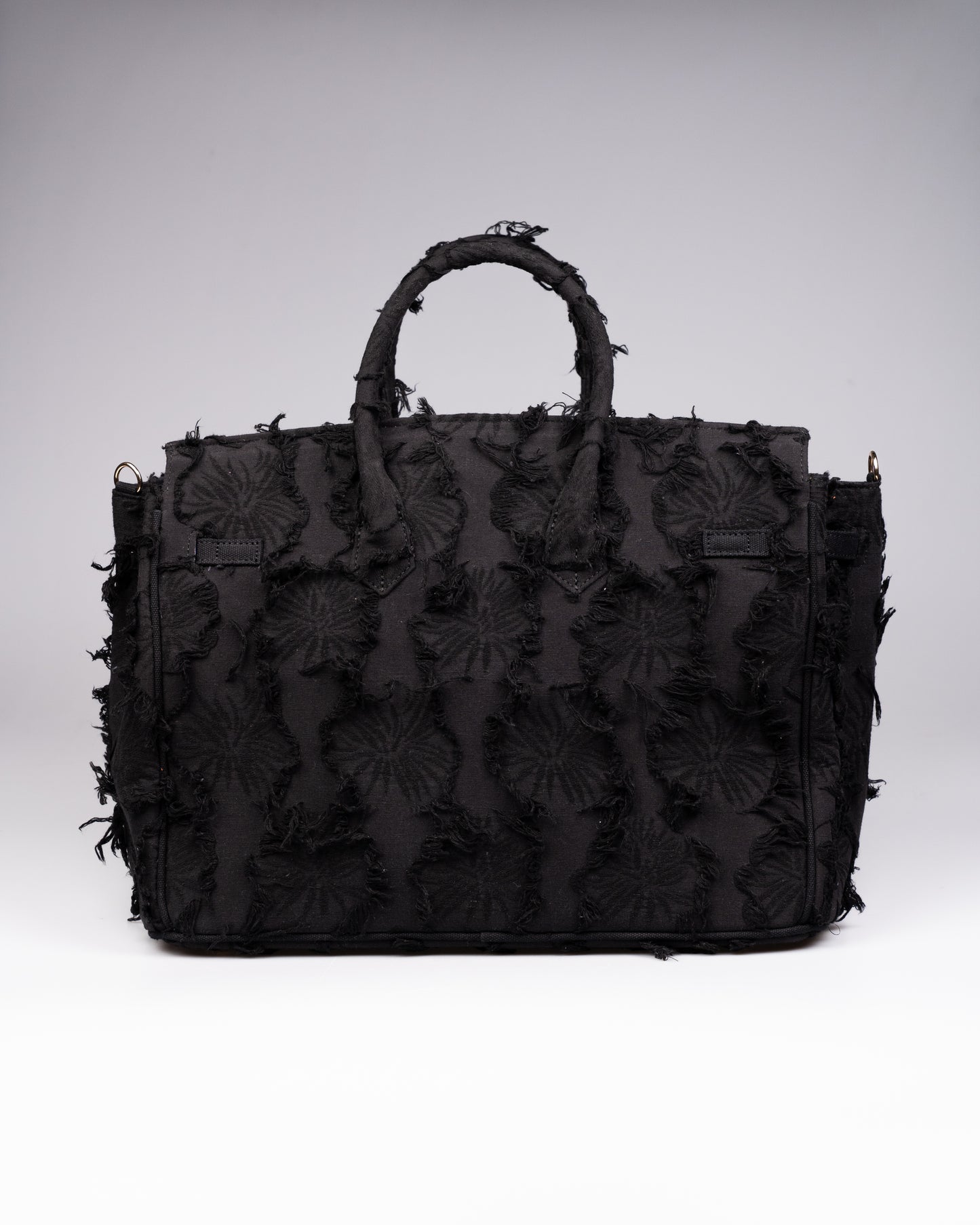 Cedriné Paris Black Frayed ( Limited Edition ) Terry Handbag