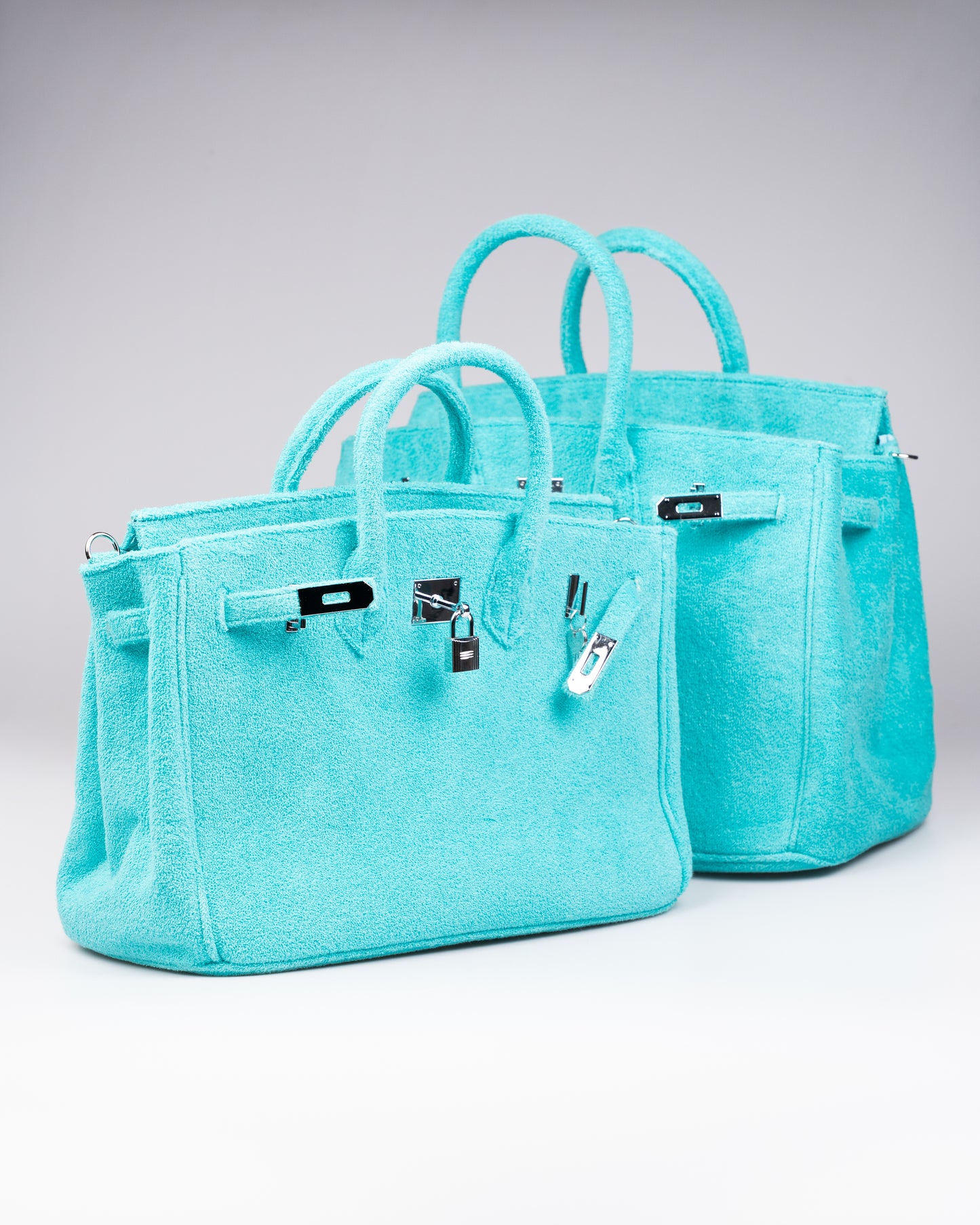 Cedriné Paris Tiffany Aqua Terry Handbag