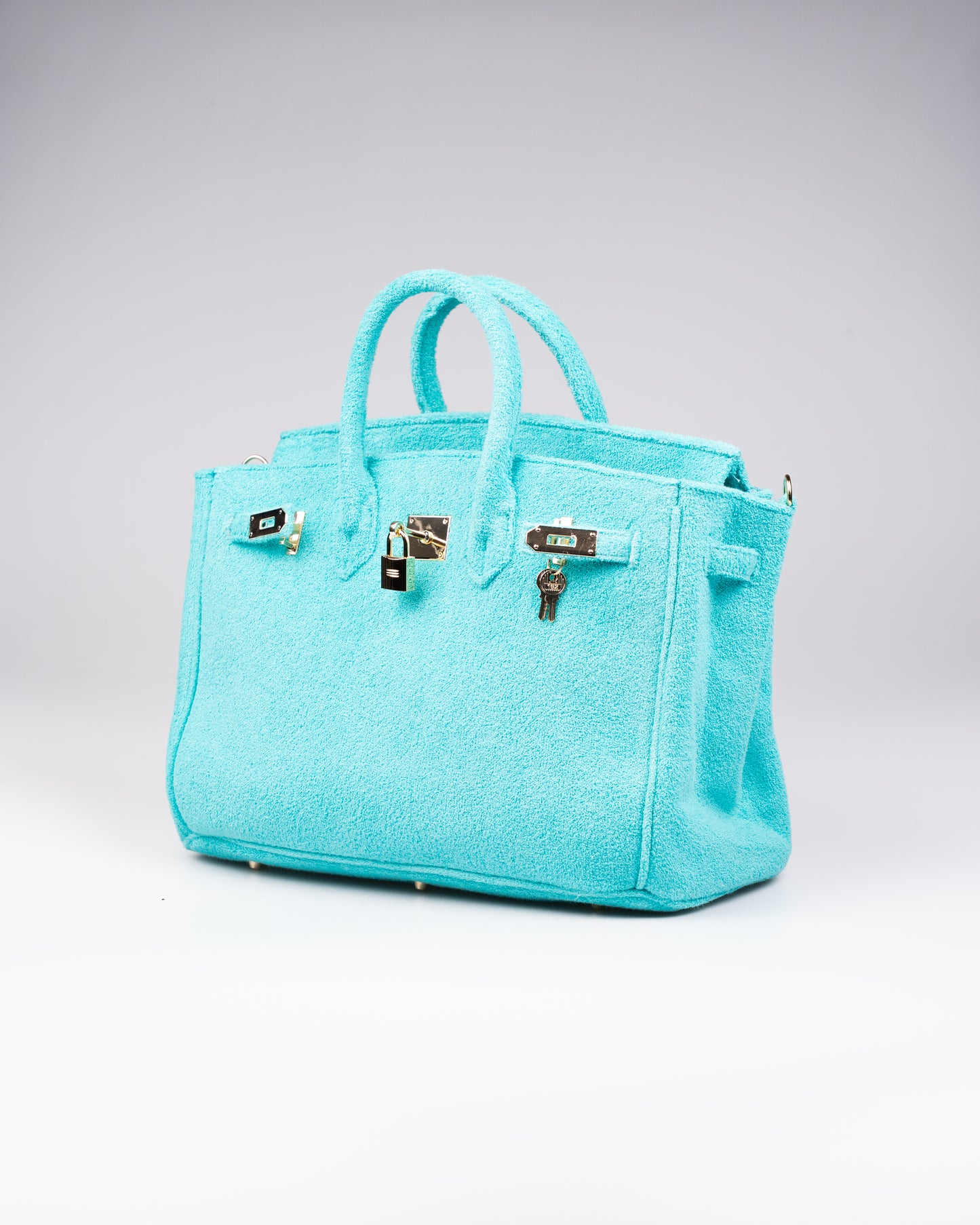 Cedriné Paris Tiffany Aqua Terry Handbag