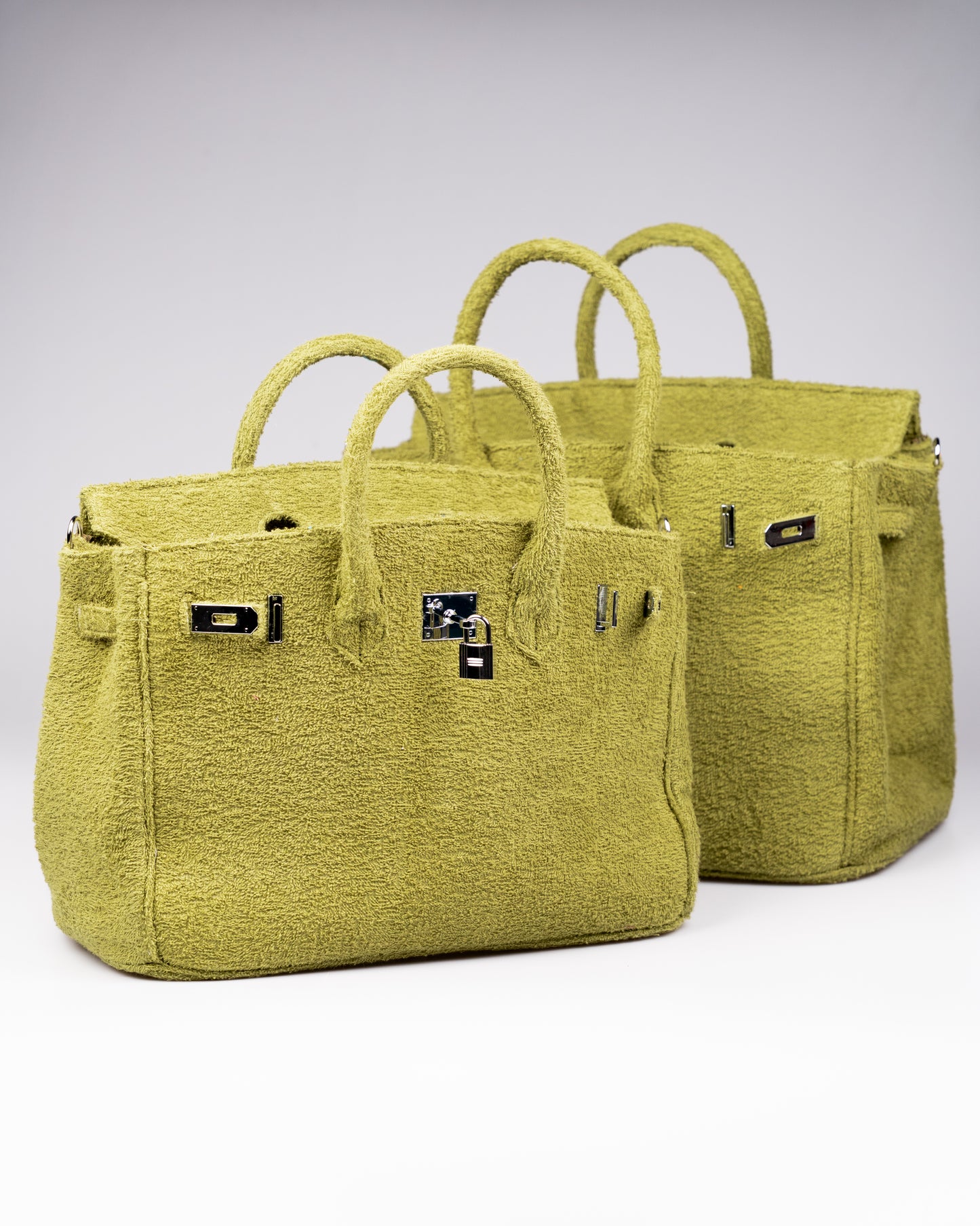 Cedrine Paris Olive Gold Terry Handbag