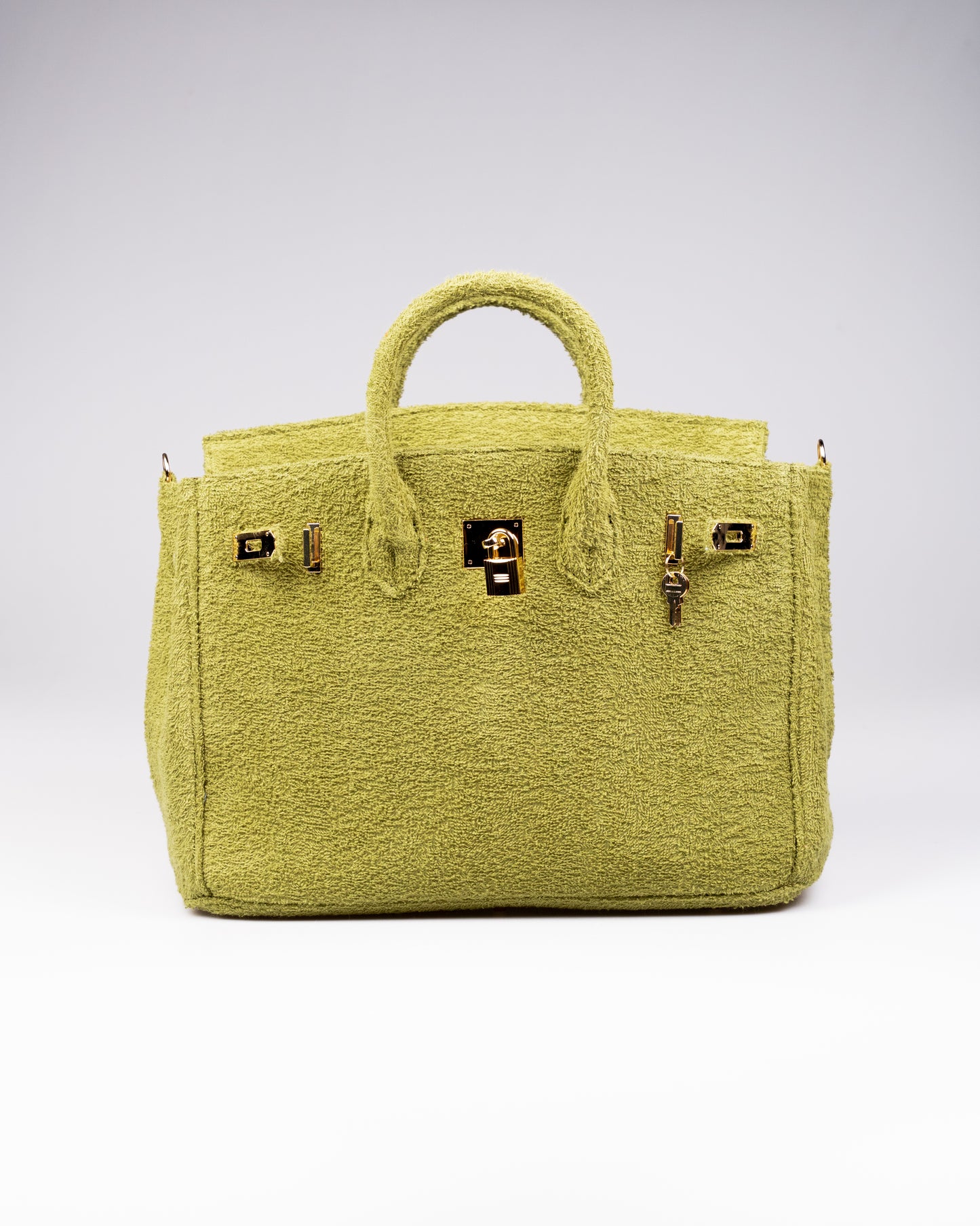 Cedrine Paris Olive Gold Terry Handbag