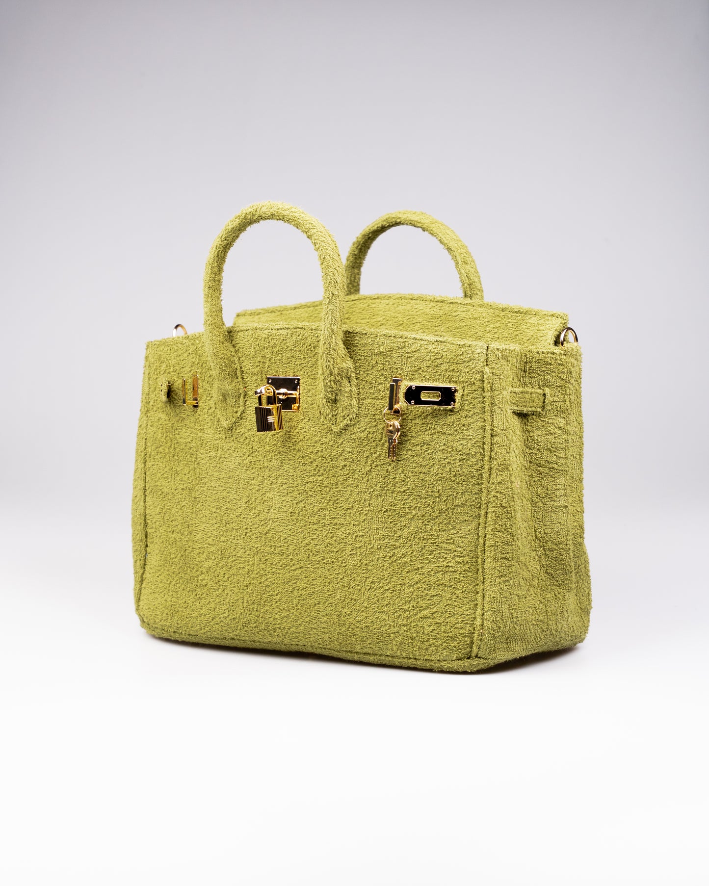 Cedrine Paris Olive Gold Terry Handbag