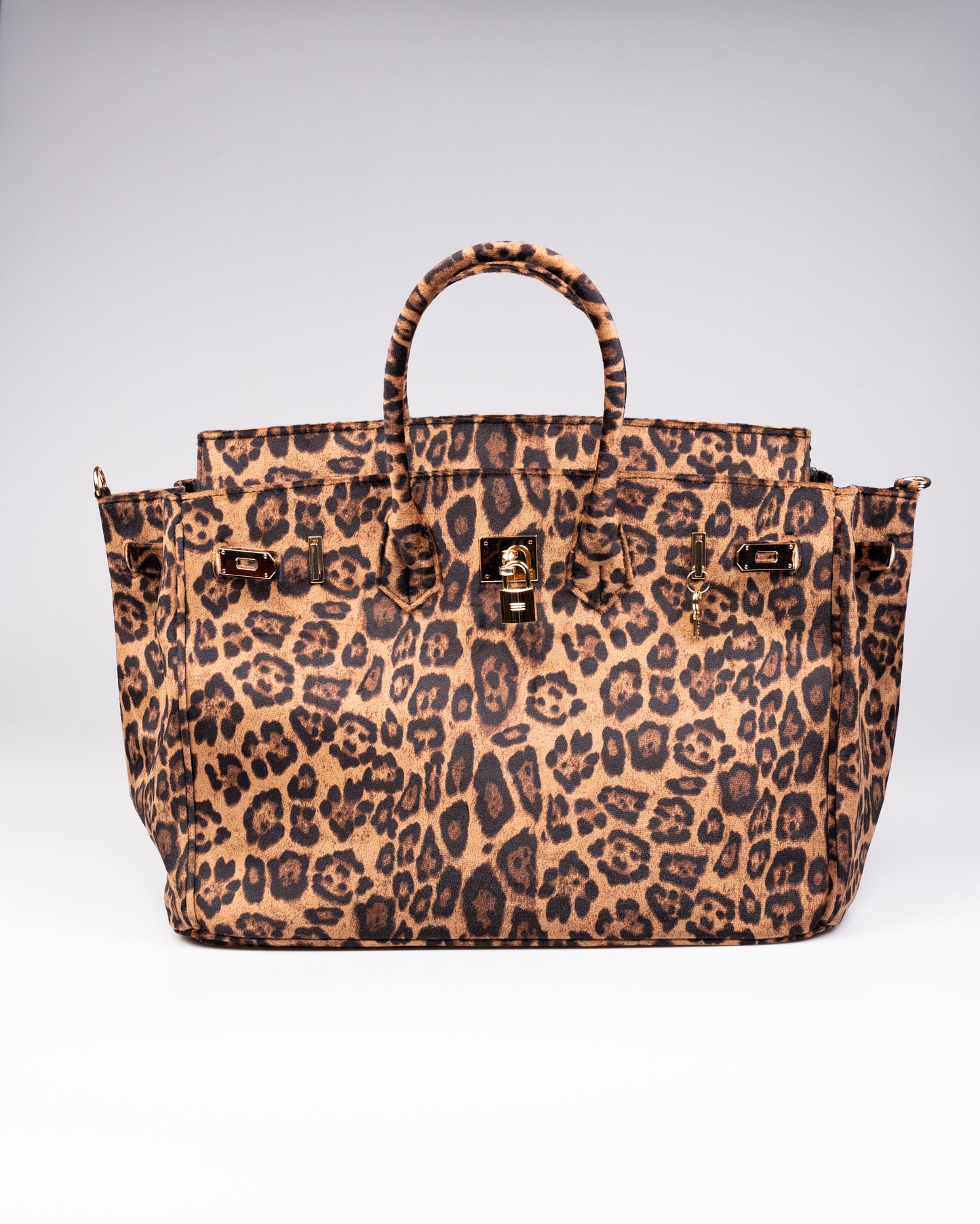 Cedrinè Paris Leopard Suède Terry Handbag