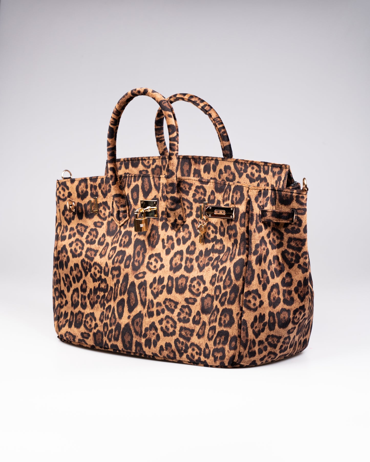 Cedrinè Paris Leopard Suède Terry Handbag