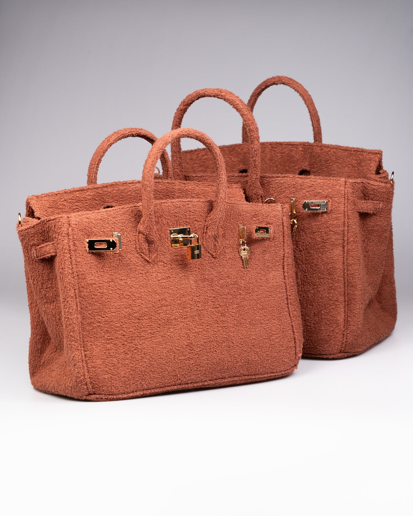 Cedrinè Paris Chestnut Terry Handbag