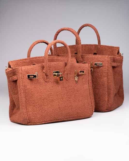 Cedrinè Paris Chestnut Terry Handbag