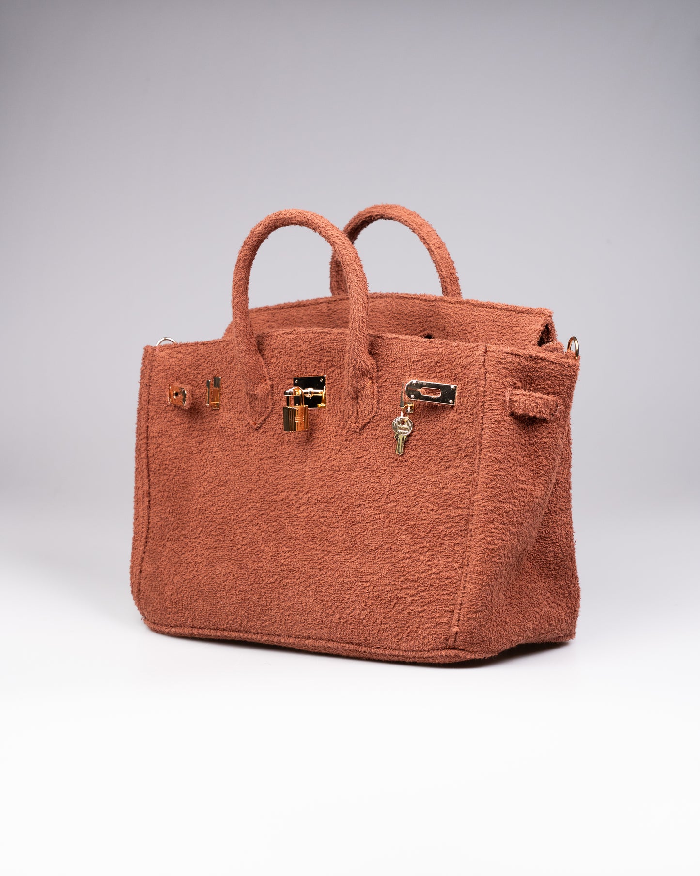 Cedrinè Paris Chestnut Terry Handbag
