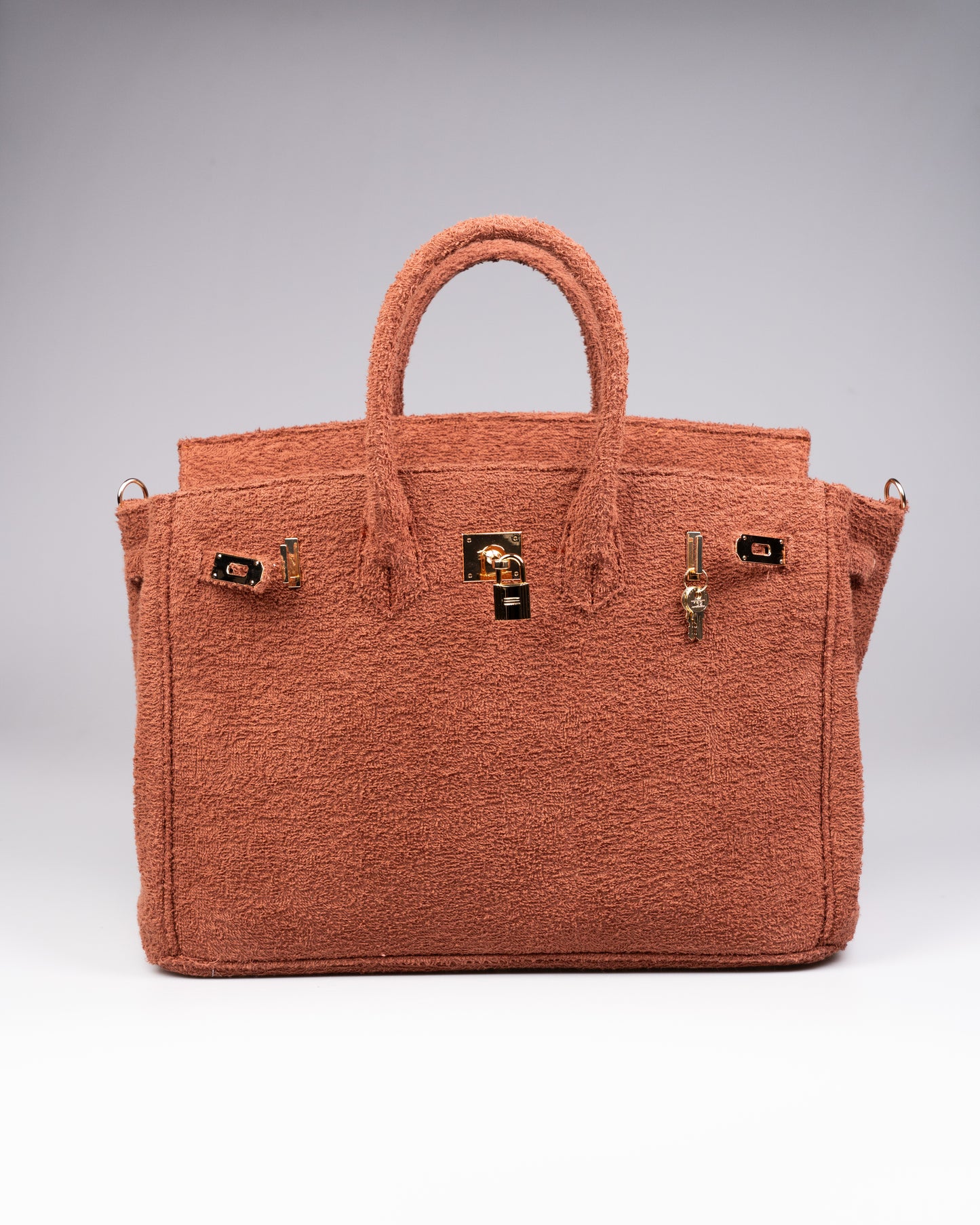 Cedrinè Paris Chestnut Terry Handbag