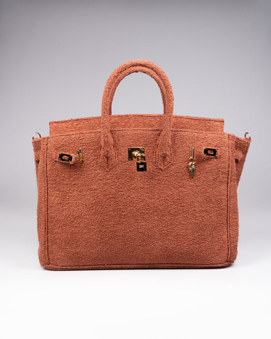 Cedrinè Paris Chestnut Terry Handbag