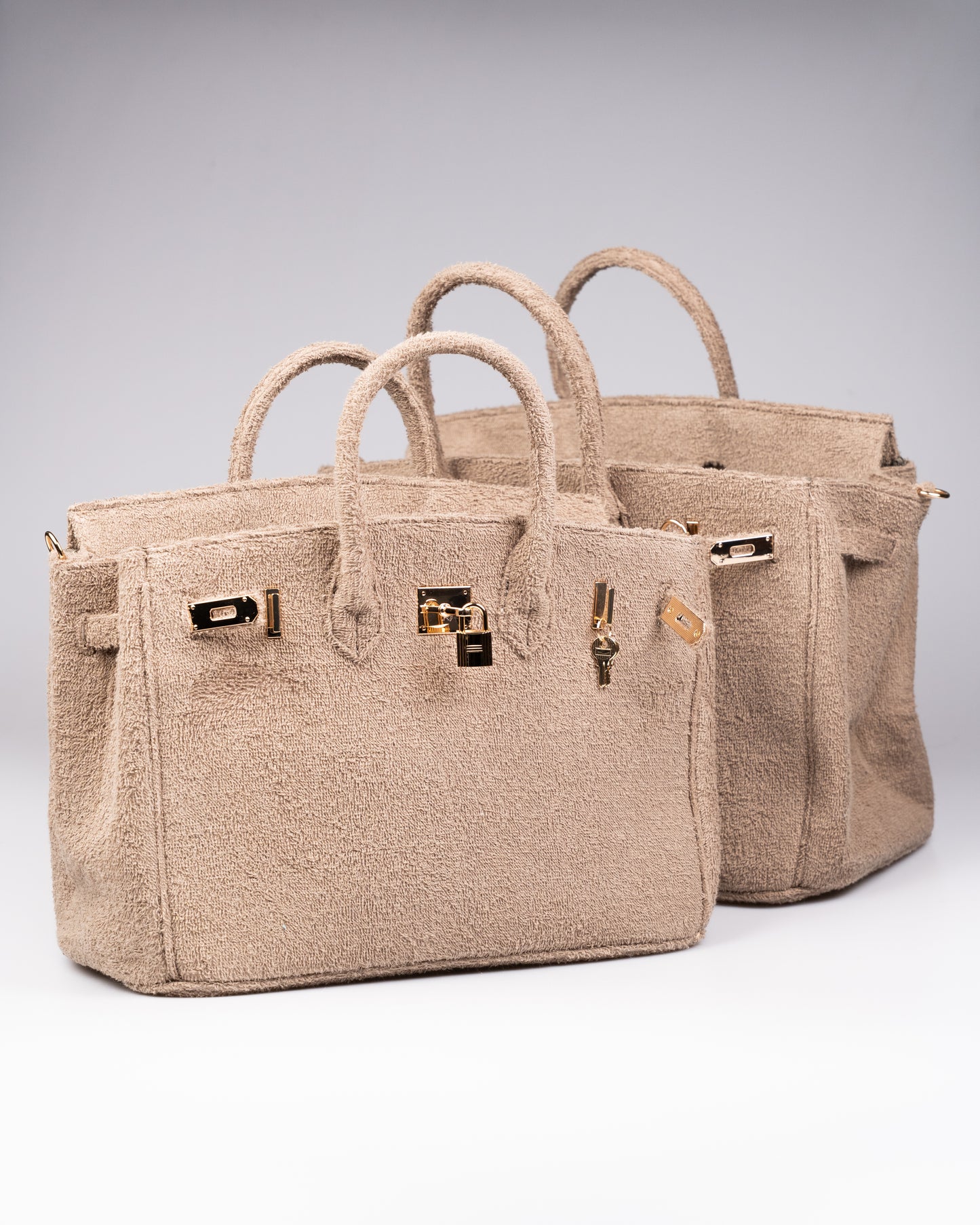 Cedriné Paris Taupe Terry Handbag