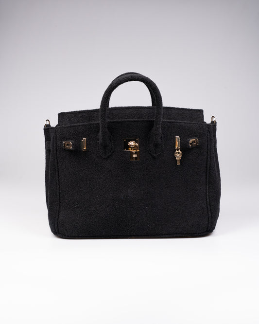 Cedriné Paris Black Terry Handbag