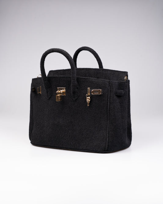 Cedriné Paris Black Terry Handbag